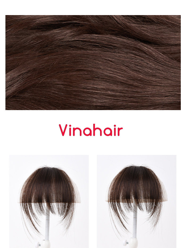 Tóc giả lỡ mái ngang bằng tóc thật